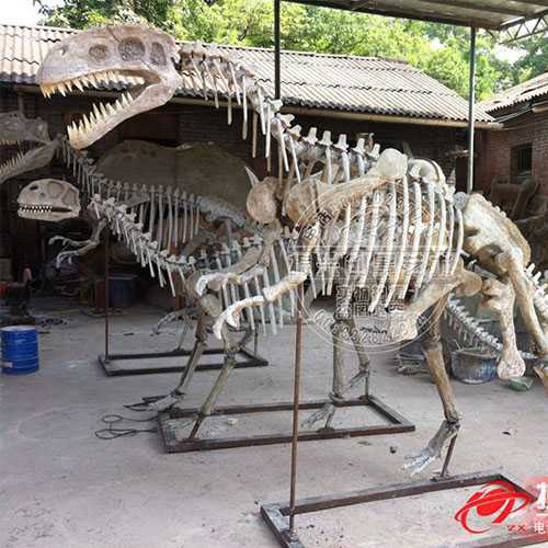 仿真恐龙制作工厂的仿真恐龙骨架――4米仿真巨兽龙骨架