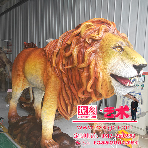 提高主题公园人气的机械仿真动物――3.5米仿真狮子
